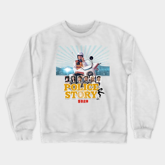 Jackie Chan: POLICE STORY Crewneck Sweatshirt by HKCinema